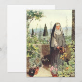 Sint Clara van Assisi: patrones van de televisie Kaart (Voorkant / Achterkant)