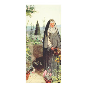 Sint Clara van Assisi: patrones van de televisie Reclamekaart