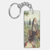 Sint Clara van Assisi: patrones van de televisie Sleutelhanger (Voorkant Links)