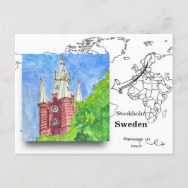 Sint-Clarakerk in Stockholm, Zweden Briefkaart