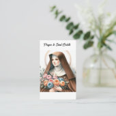 Sint Colette Gebedskaart Visitekaartje (Staand voorkant)