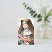 Sint Collette-bidkaart Visitekaartje (Staand voorkant)