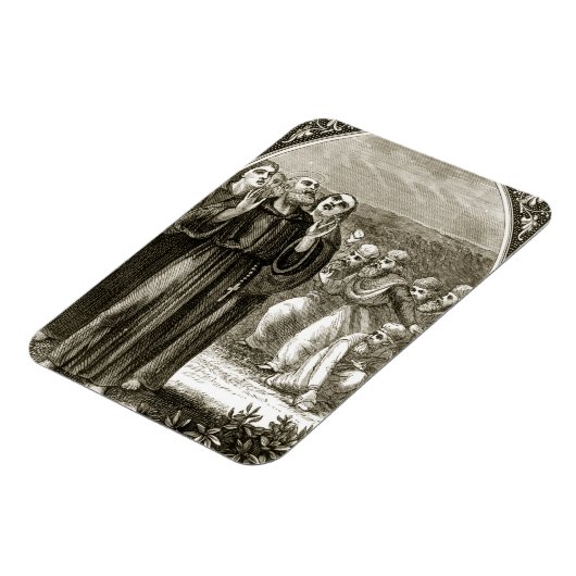 Sint-Columba die door de Druïden wordt gechanteerd Magneet (Linkerzijde)