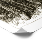 Sint-Columba die door de Druïden wordt gechanteerd Poster (Hoek)