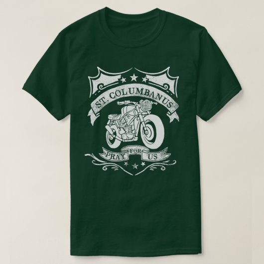 Sint-Columbanusstrijder Vintage M T-shirt (Design voorkant)