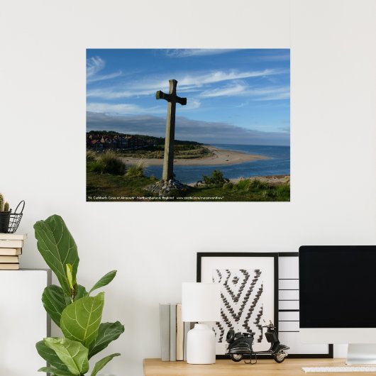 Sint-Cuthbert's Cross, Alnmouth Northumberland Poster (Thuiskantoor)