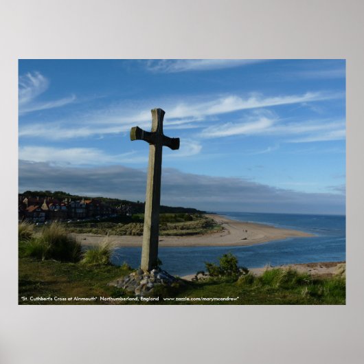 Sint-Cuthbert's Cross, Alnmouth Northumberland Poster (Voorkant)