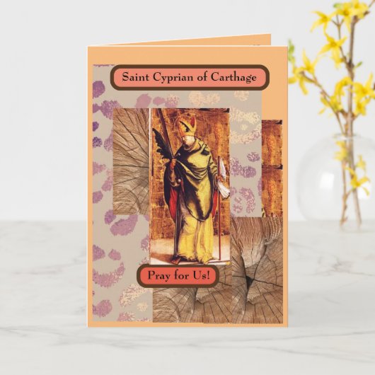 SINT-CYPRIANUS VAN CARTHAGO Kaart (Gele Bloem)