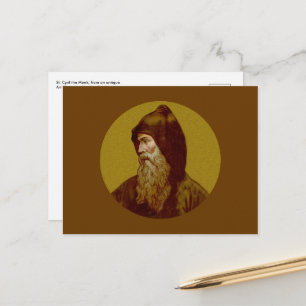Sint-Cyril de monk (M 002) Horizontaal Briefkaart