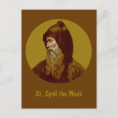 Sint-Cyril de monk (M 002) Verticaal Briefkaart (Voorkant)