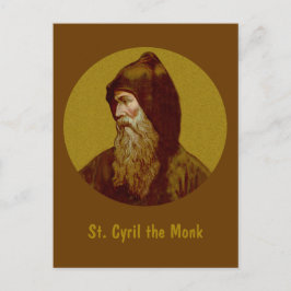 Sint-Cyril de monk (M 002) Verticaal Briefkaart
