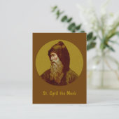 Sint-Cyril de monk (M 002) Verticaal Briefkaart (Staand voorkant)