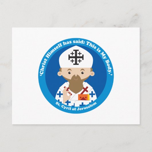 Sint-Cyril van Jeruzalem Briefkaart (Voorkant)