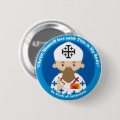 Sint-Cyril van Jeruzalem Ronde Button 5,7 Cm (Voorkant /achterkant)