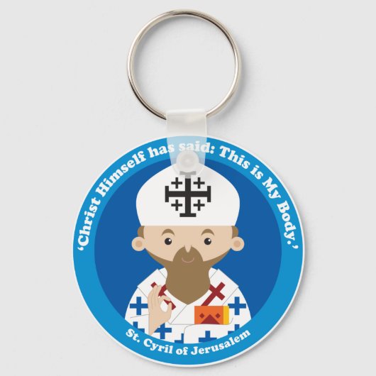 Sint-Cyril van Jeruzalem Sleutelhanger (Voorkant)