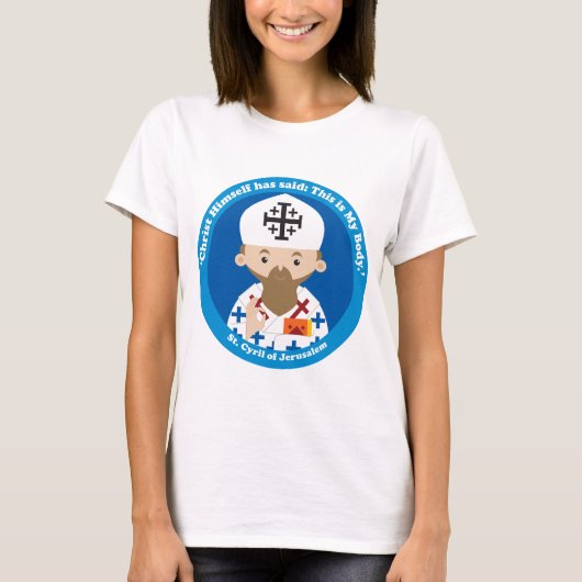 Sint-Cyril van Jeruzalem T-shirt (Voorkant)