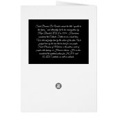 Sint Damien van het wenskaart Molokai (Achterkant)