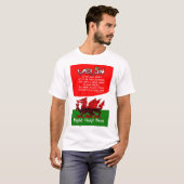 Sint David's Day Card met poëzie van Bryan Harris T-shirt (Voorkant volledig)