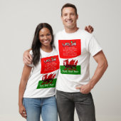 Sint David's Day Card met poëzie van Bryan Harris T-shirt (Unisex)
