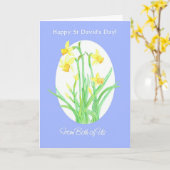 Sint David's Day Daffodils Kaart, van ons beiden Kaart (Gele Bloem)