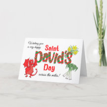 Sint David's Day Greetings over de Miles Card