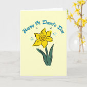 Sint David's Day T - shirts, Gifts, Kaarten, Tasse Kaart (Gele Bloem)