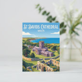 Sint Davids Kathedraal Wales Briefkaart (Staand voorkant)