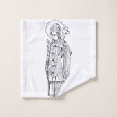 Sint Deiniol Abt en Bisschop Bad Handdoek (Wasdoekje)