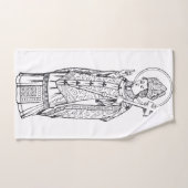Sint Deiniol Abt en Bisschop Bad Handdoek (Handdoek)