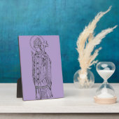 Sint Deiniol Abt en Bisschop Fotoplaat (Zijkant)