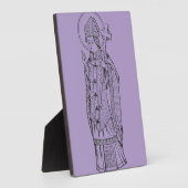 Sint Deiniol Abt en Bisschop Fotoplaat (Zijkant)
