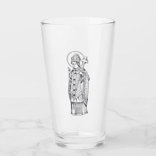 Sint Deiniol Abt en Bisschop Glas (Voorkant)