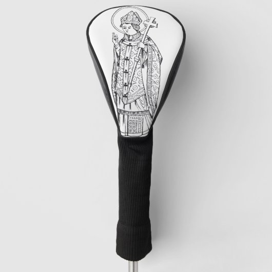 Sint Deiniol Abt en Bisschop Golfheadcover (Voorkant)