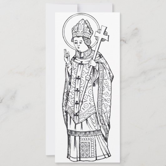 Sint Deiniol Abt en Bisschop Kaart (Voorkant)