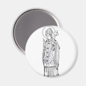 Sint Deiniol Abt en Bisschop Magneet (Voorkant / Achterkant)