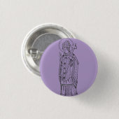 Sint Deiniol Abt en Bisschop Ronde Button 3,2 Cm (Voorkant /achterkant)