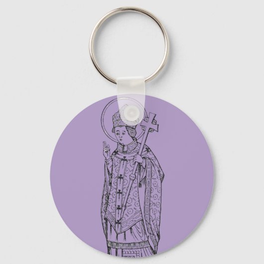 Sint Deiniol Abt en Bisschop Sleutelhanger (Voorkant)