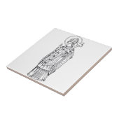 Sint Deiniol Abt en Bisschop Tegeltje (Zijkant)