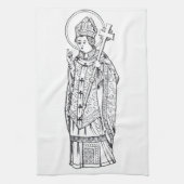 Sint Deiniol Abt en Bisschop Theedoek (Verticaal)