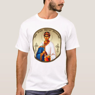 Sint Demetrius icoon, gegraveerd T-shirt