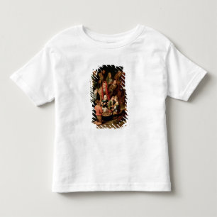Sint Diego van Alcala die voedsel geeft aan de arm Kinder Shirts