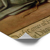 Sint Diego van Alcala die voedsel geeft aan de arm Poster (Hoek)