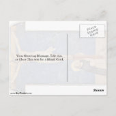 Sint-Dominic bij het kruis van Christus door Fra A Briefkaart (Achterkant)