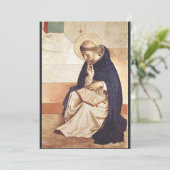 Sint Dominic de Guzman door Fra Angelico Kaart (Staand voorkant)