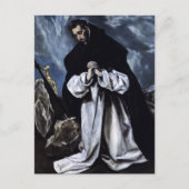 Sint-Dominic Praying door het Briefkaart El Greco (Voorkant)