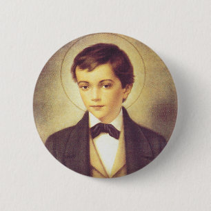 Sint Dominic Savio leerling van John Bosco Ronde Button 5,7 Cm