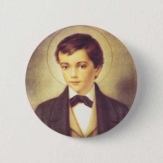 Sint Dominic Savio leerling van John Bosco Ronde Button 5,7 Cm (Voorkant)