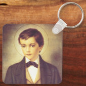Sint Dominic Savio leerling van John Bosco Sleutelhanger (Achterkant)