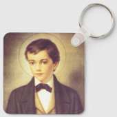 Sint Dominic Savio leerling van John Bosco Sleutelhanger (Achterkant)