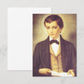 Sint-Dominic Savio-student van John Bosco Bedankkaart (Voorkant / Achterkant)